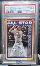 Topps 2025 Series 2 Paul Goldschmidt Cardinals 1990 All-Star Gold Auto /50 PSA 9