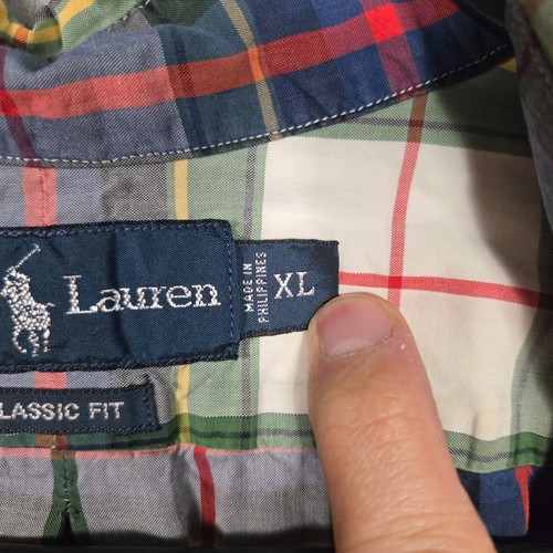 Polo Ralph Lauren Shirt Mens XL Tartan Plaid Button Down Classic Fit multicolor - Picture 3 of 12