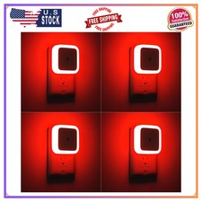 4 Pack LED Night Light Plug in Dusk to Dawn Sensor Wall Lamp for Bedroom Hallway