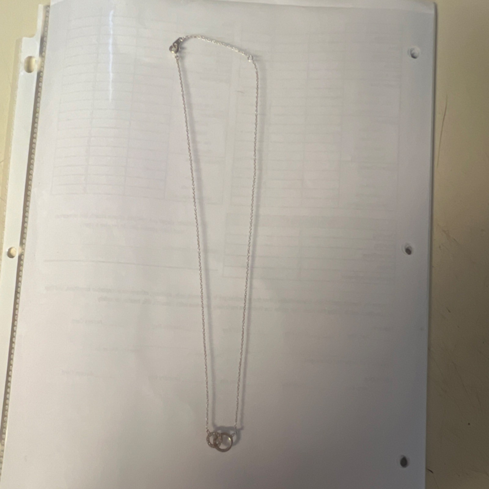 LATH Sterling Silver 925 Interlocking Circles Pen… - image 2