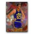 Mark Eaton #2 Art Card Limited 11/50 Edward Vela Signed (Utah Jazz)