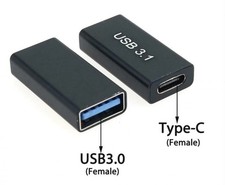 Image of USB 3.0 Coupler Female to USB-C Female Adapter Extender Converter