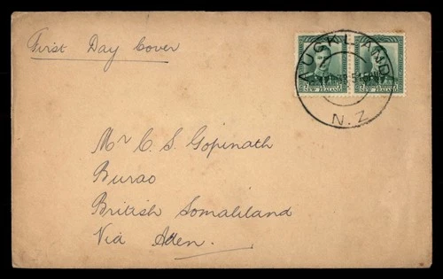 Mayfairstamps New Zealand FDC 1938 King George VI Pair First Day Cover aaw_62933