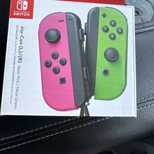 Brand New - Nintendo Switch Joy-Con Controller Pair - Neon Pink/Neon Green