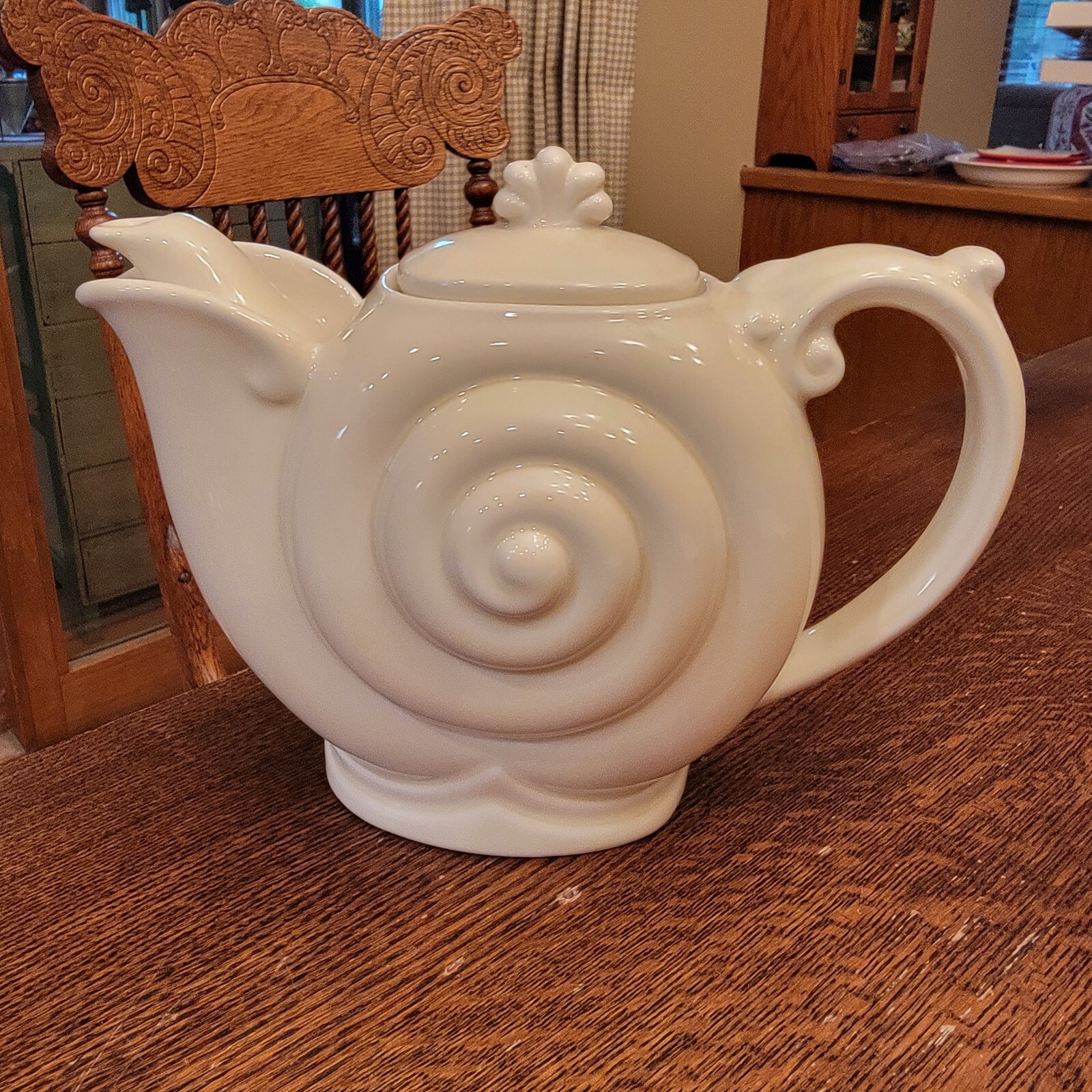 Vintage Hall Nautilus Teapot Creamed Colored 7" X 9" eBay