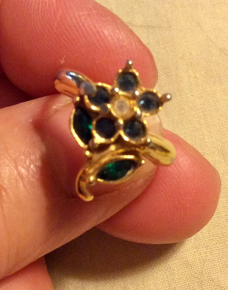 Avon Rhinestone Flower Ring eBay