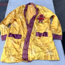 Vintage Guam US Military Made Travel Souvenir Robe w/ Devil Patch Yon San