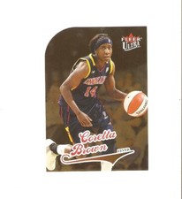 coretta brown 2004 ultra wnba gold,north carolina,indiana fever card # 71