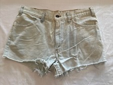 Vintage 1970s Levi's 518 White Tab Cut Off Shorts 33 Waist