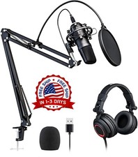 Microfono Condensador De Estudio Profesional Para PC Youtubers Podcast Streaming