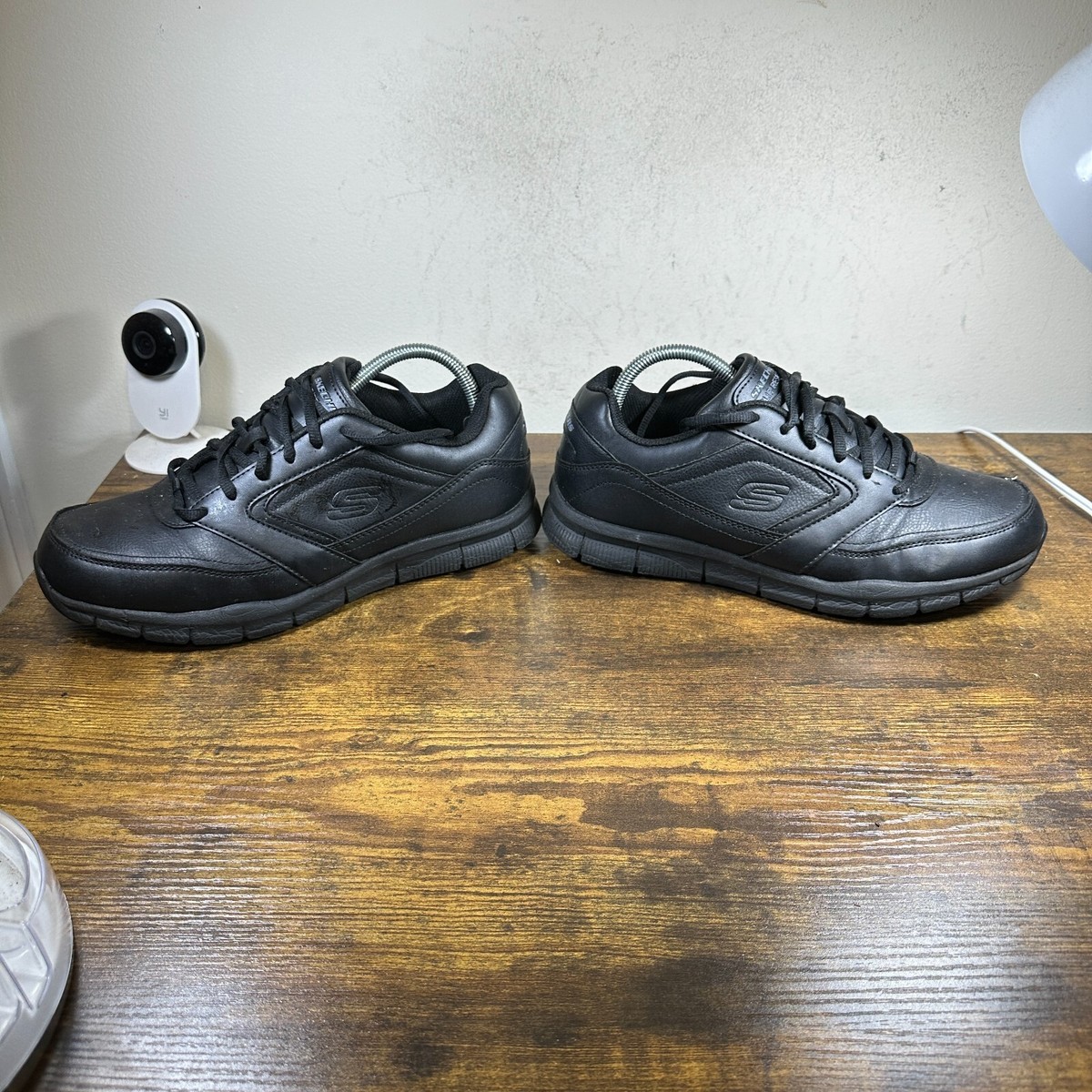 靴 S Skechers Work Slip Resistant Nampa Black 77156 Shoes