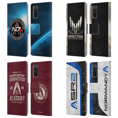EA BIOWARE MASS EFFECT 3 BADGES AND LOGOS LEATHER BOOK CASE FOR SAMSUNG PHONES 2
