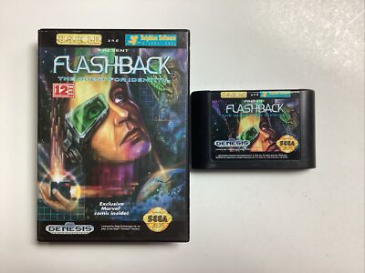 Flashback: The Quest for Identity- Sega Genesis Case and Game no