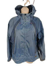 Womens Peter Storm Tech Xs Blue Light Water/windproof Zip Raincoat Jacket Xsmall