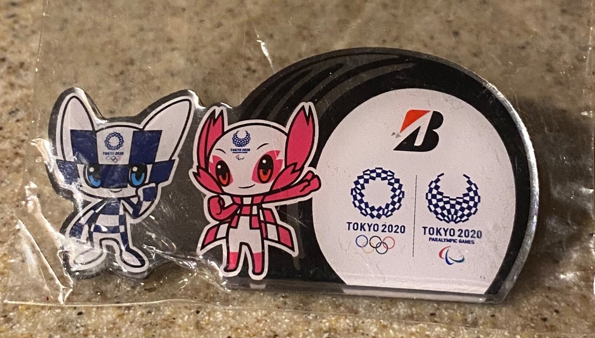 オリエンテーリング バッジ New Bridgestone tires 2020 Tokyo Olympic Miraitowa Someity Mascot