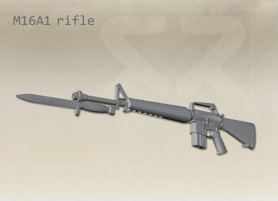 M16A1 (M16 A1) Rifle - 1/35, 1/32, 1/24, 1/18, 1/16 resin model - Image 4 of 4