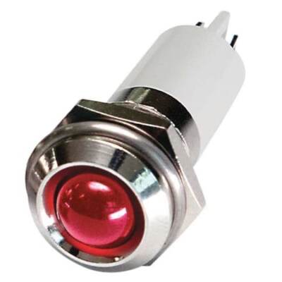 Zoro Select 24M115 Round Indicator Light,Red,120Vac