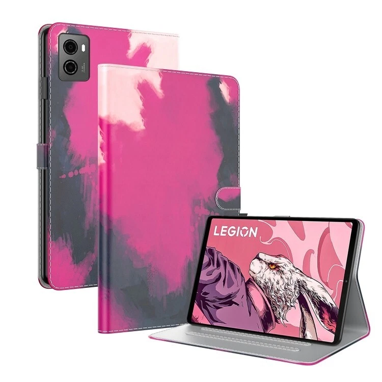 For Lenovo Legion Y700 2023 Watercolor Pattern Flip Leather Tablet