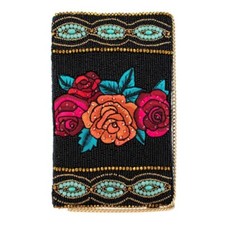 Mary Frances Hand-Beaded Crossbody Phone Bag - Flores - NWT - Org. 110.0
