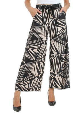Women's Trousers Cropped Flared Belt Fantasy Trousers Palace New 2255