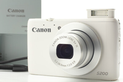 MINT] Canon PowerShot S200 White Compact Digital Camera 10.1MP