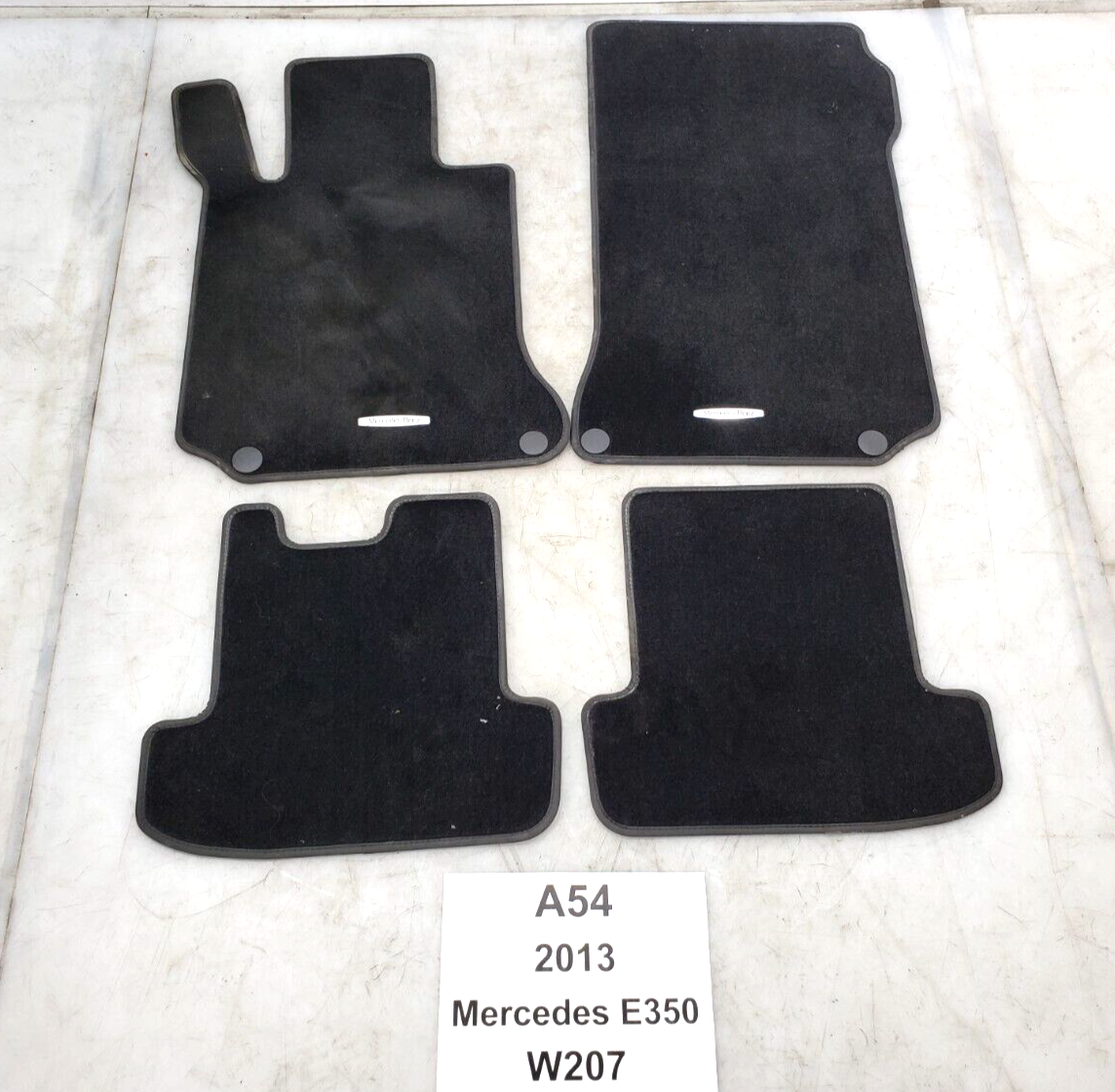 1016 OEM Mercedes W207 E350 E550 Front Carpet Floor Mat Black SET Of 4 eBay