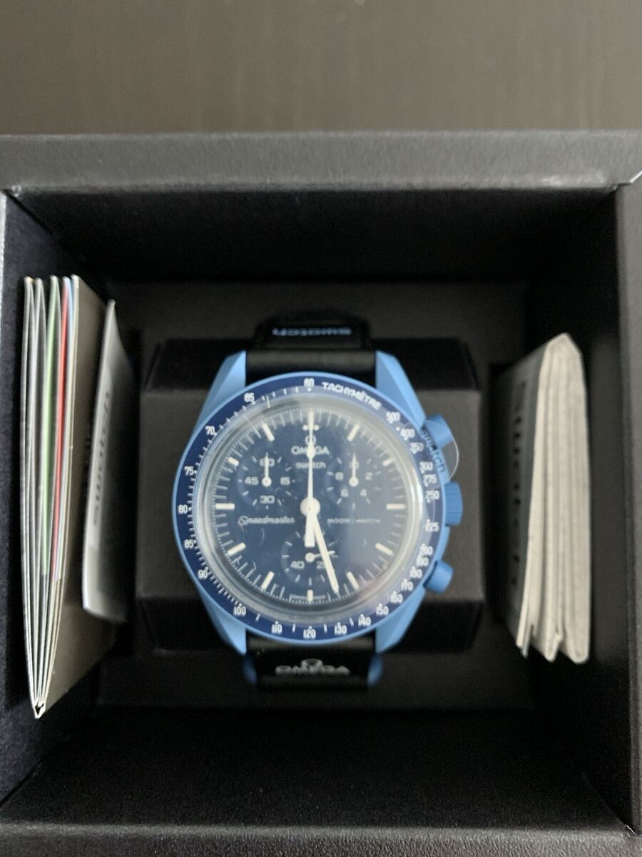 Omega x Swtach MoonSwatch Mission to Neptun Men's Ceramic Omega x Swtach MoonSwatch Mission to Neptun Men's Ceramic
