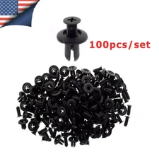 100Pack Car Fender Fastener Bumper Trim Retainer Push Clips Pin For Hyundai Kia