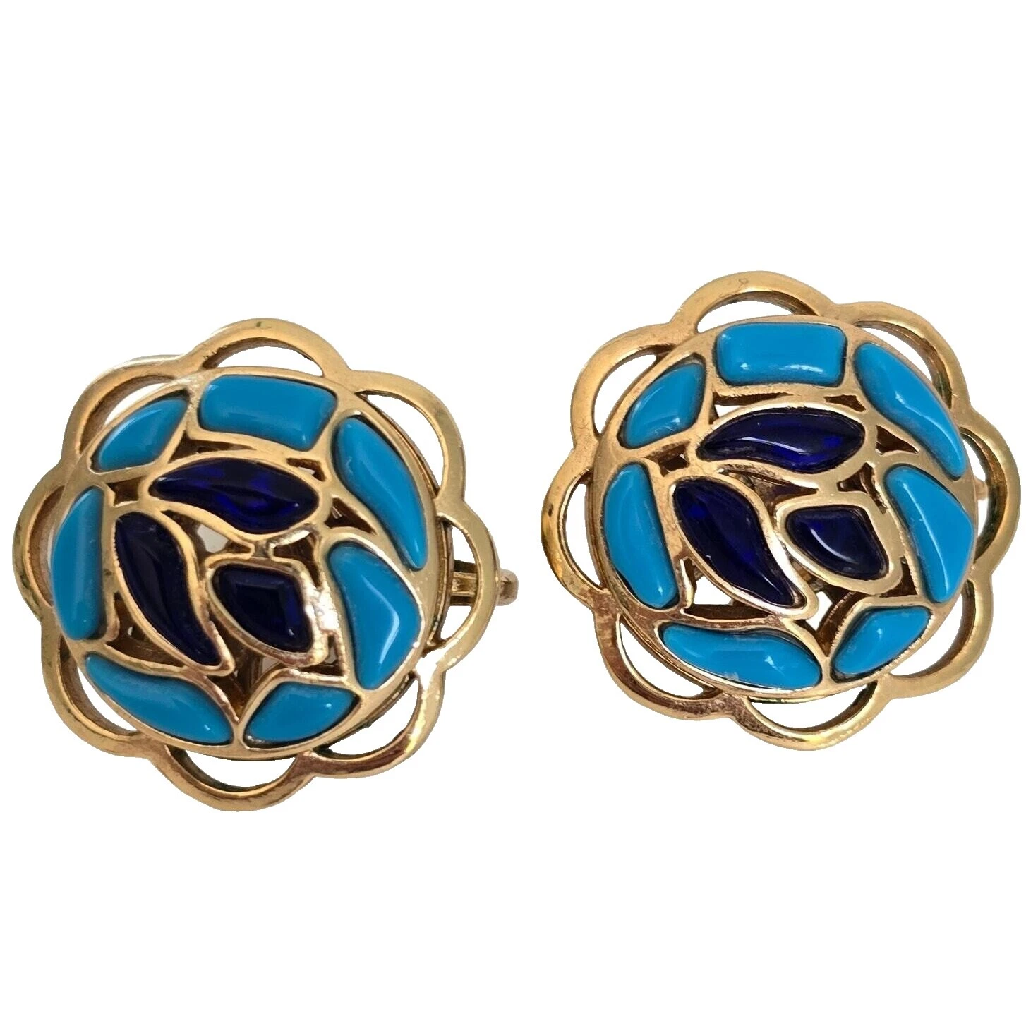 Trifari Turquoise Fashion Earrings