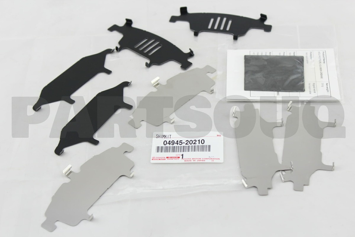0494520210 Genuine Toyota SHIM KIT, ANTI SQUEAL, FRONT 04945-20210 