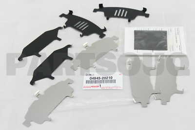 0494520210 Genuine Toyota SHIM KIT, ANTI SQUEAL, FRONT 04945-20210  