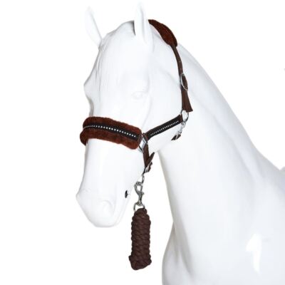 Pfeil & Bogen Reitsport Diamant Kunstfleece verstellbarer Kopfkragen für Pferde