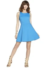 BCBGeneration Skater Dress Fit And Flare Atlantic Blue Dress S NWT