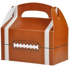 12 FOOTBALL PARTY TREAT BOXES FAVORS GOODY BAG BAZAAR PRIZE GIFT BASKET CARNIVAL