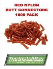 Red Nylon Butt Crimping Connectors 1000 Pack Metra Install Bay 22-18 Ga RNBC