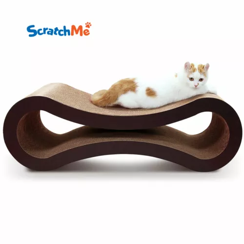 ScratchMe Gato Rascador Poste Salón Cama Gato Rascador Cartón con Cepillo para Gatos - Imagen 3 de 25