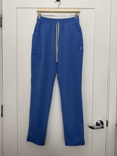 Figs Scrub Pants Yola Skinny Womens Sz S Tall Blue Medical Nurse PO1876