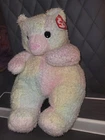 TY Beanie Baby Bearbaby Rainbow Bear Plush Doll Stuffed Animal Vintage NWT