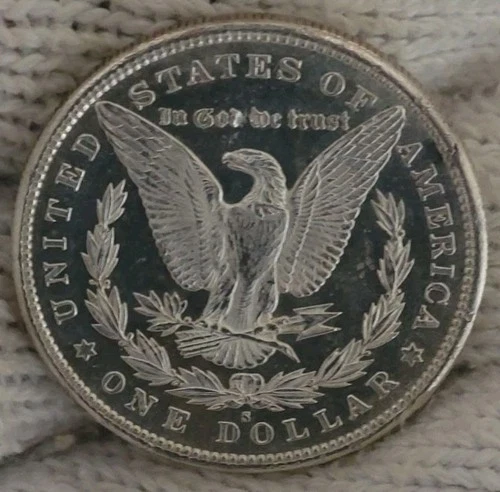 1880-s Morgan Silver Dollar Brilliant Uncirculated DMPL Rev. Cameo & Mirrors Obv