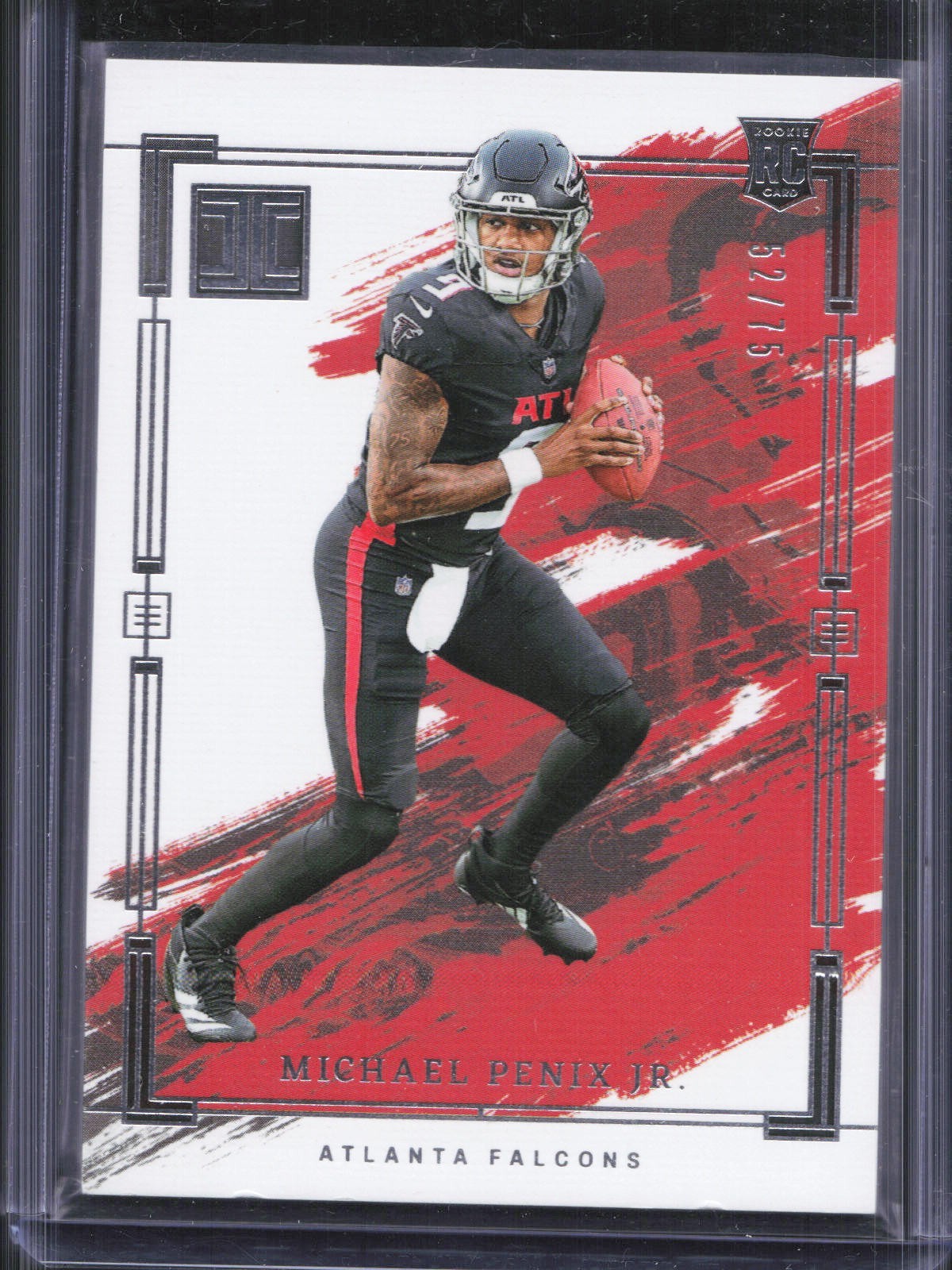 2024 Panini Impeccable Michael Penix Jr #80 Rookie RC /75 Falcons