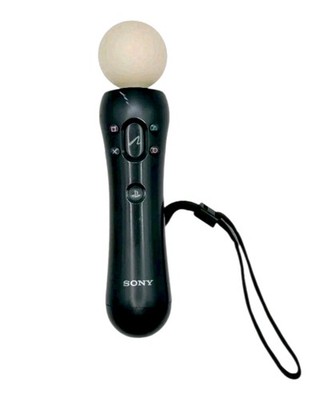 Sony PlayStation 3/4 PS3/PS4 Move Motion Controller Black CECH-ZCM1U Tested 
