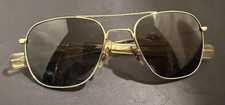 American Optical AO Eyewear Gold Frame Original Pilot Sunglasses 20 140mm