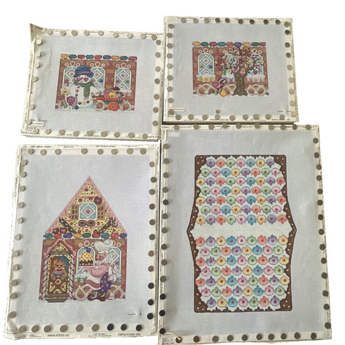 3D Gingerbread House Melissa Shirley MSD 1086-B 4 of 5 Needlepoint Canvases HTF
