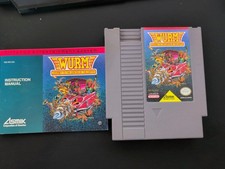 Wurm: Journey to the Center of the Earth — Nintendo NES Game + Original Manual