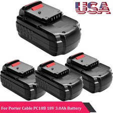 New 1-4Pack 18V 3.0Ah NiCd Battery for Porter Cable PC18B 18Volt Cordless Tools