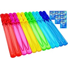 JOYIN 14.6    Big Bubble Wands 14 inches, Blue,green,multicolor,orange,pink
