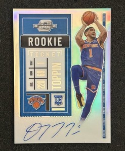 2020-21 Panini Contenders Optic - OBI TOPPIN Rookie Ticket Variation Auto RC