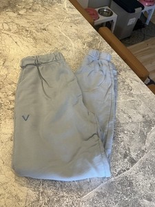 Verie Valeria Lipovetsky JOGGER Sweatpants Activewear Women Size M Light Blue