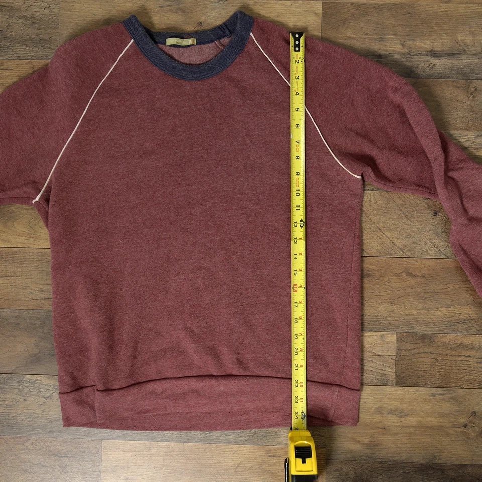 Sudadera informal tejida manga larga Alternative Earth para hombre M. rojo claro/azul Foto 3 de 4