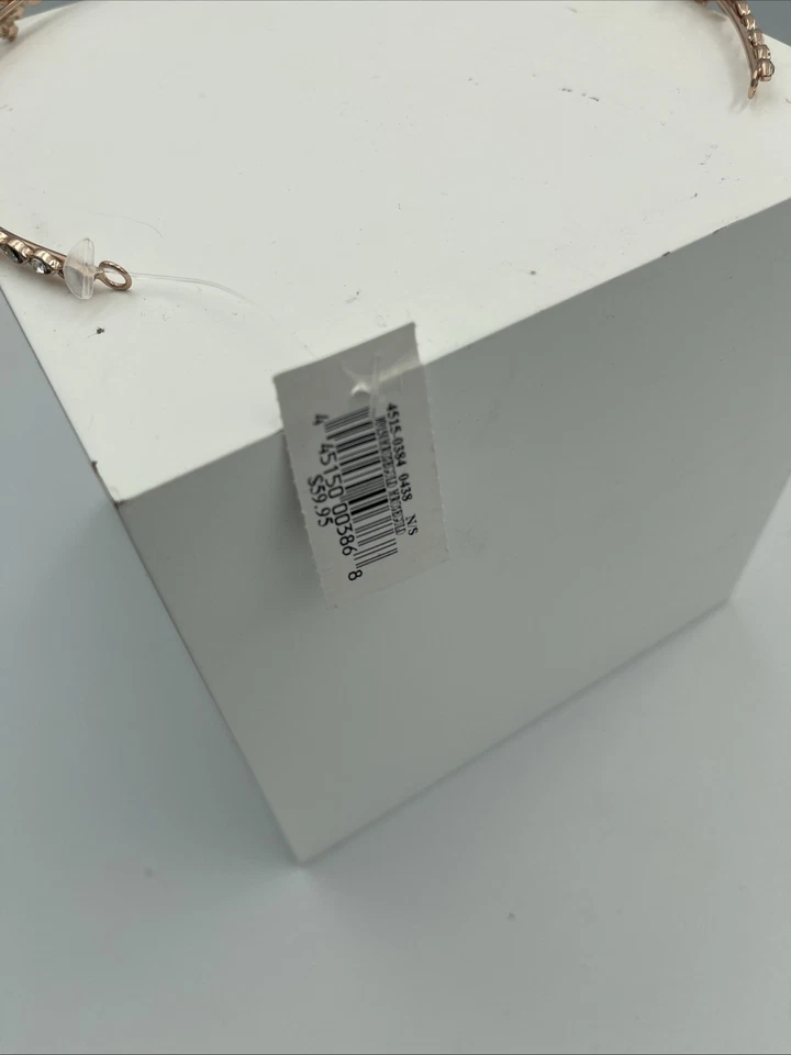 Banda para el cabello oro rosa David’s accesorio para el cabello nupcial boda Foto 3 de 4